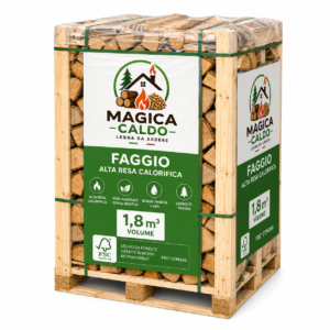Legna da Ardere di Faggio FSC 1,8 m³ | Bancale Alta Resa Calorifica